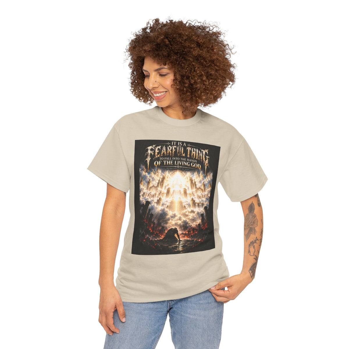 Fear of the Living God T-Shirt – ‘Be Wise Fear Yahweh’ Scripture Tee (Prov 9:10)