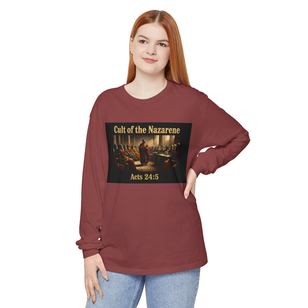 Acts 24:5 cult of the nazarene Scripture long sleeve Tee