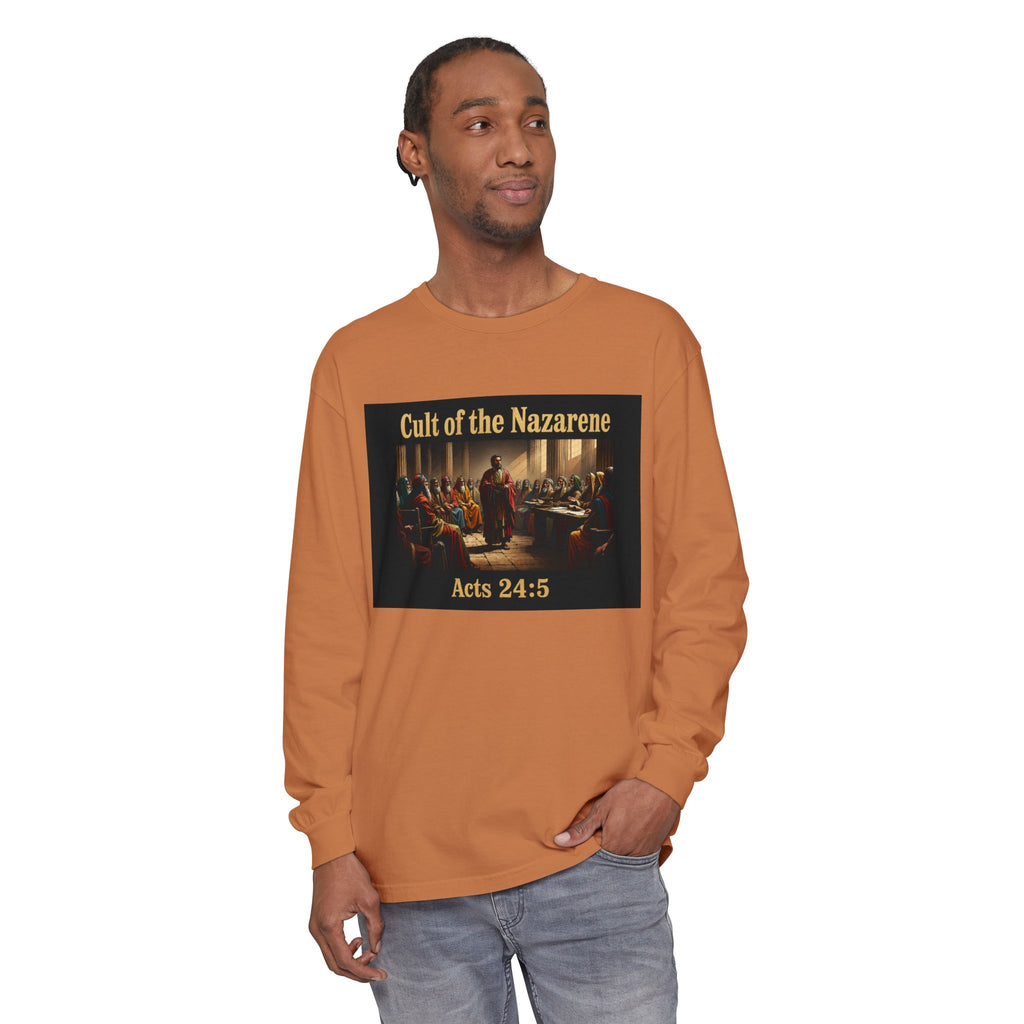 Acts 24:5 cult of the nazarene Scripture long sleeve Tee