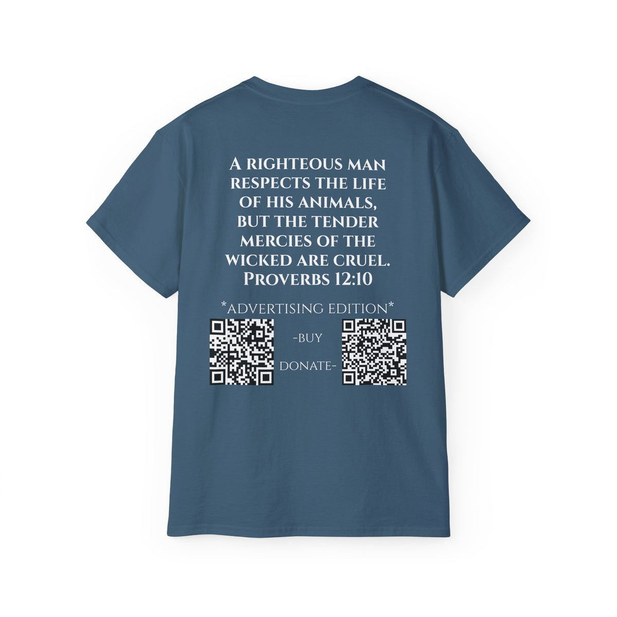 Jesus Follower Cat Lover ad edition T-Shirt — Proverbs 12:10 cat cafe Faith Tee