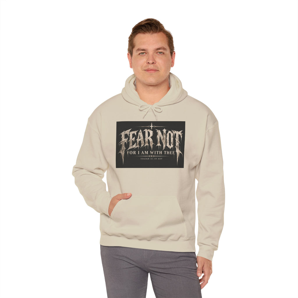 Fear Not Hoodie Holiday October edition — Christian Cross Graphic Hooded Sweatshirt