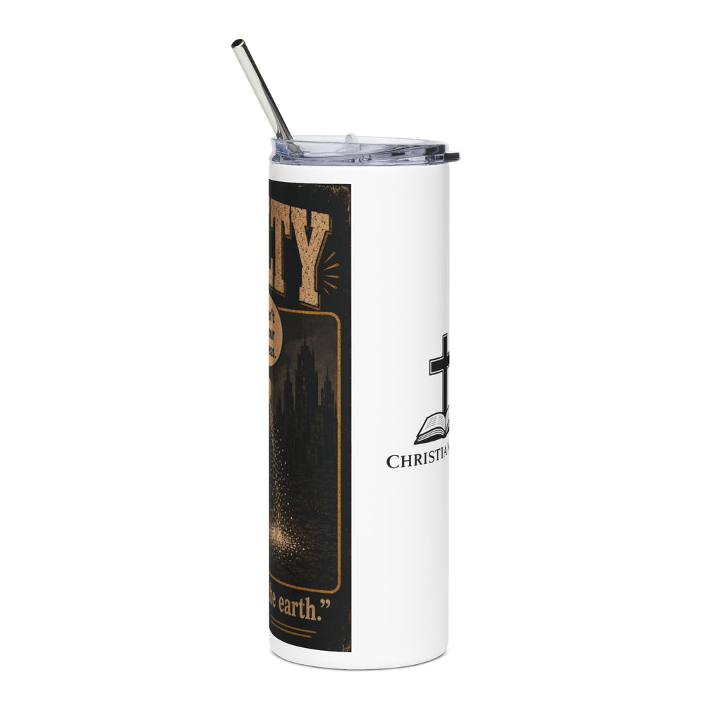 Be Salty Christian Tumbler — 20oz Stainless Steel Inspirational Travel Mug