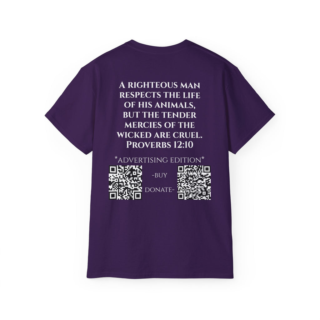 Jesus Follower Cat Lover ad edition T-Shirt — Proverbs 12:10 cat cafe Faith Tee