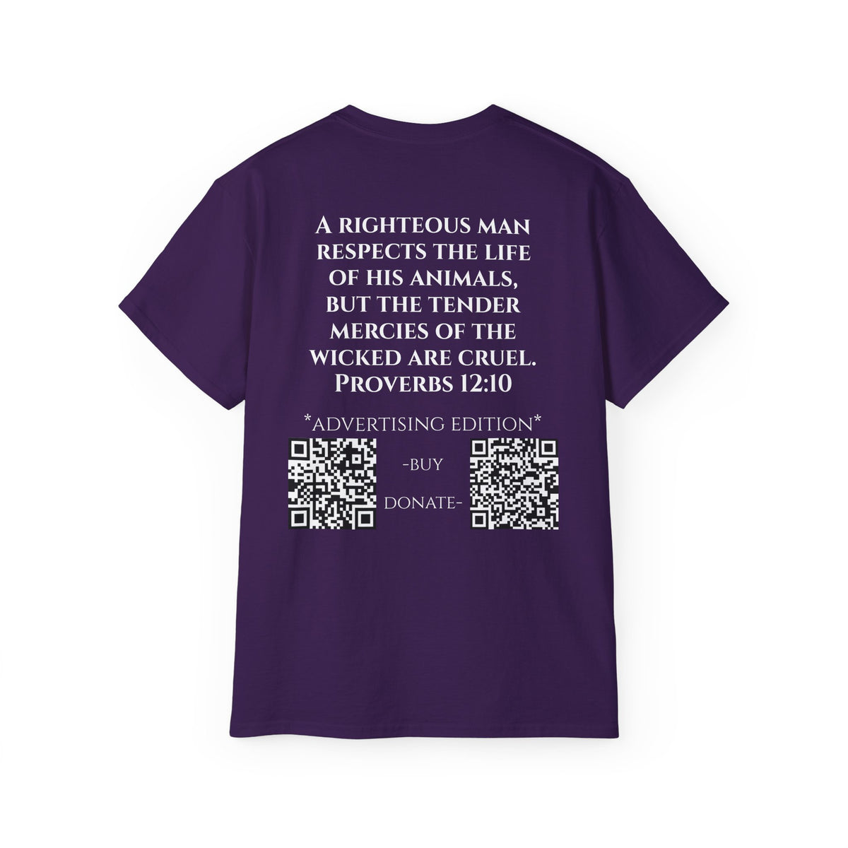 Jesus Follower Cat Lover ad edition T-Shirt — Proverbs 12:10 cat cafe Faith Tee