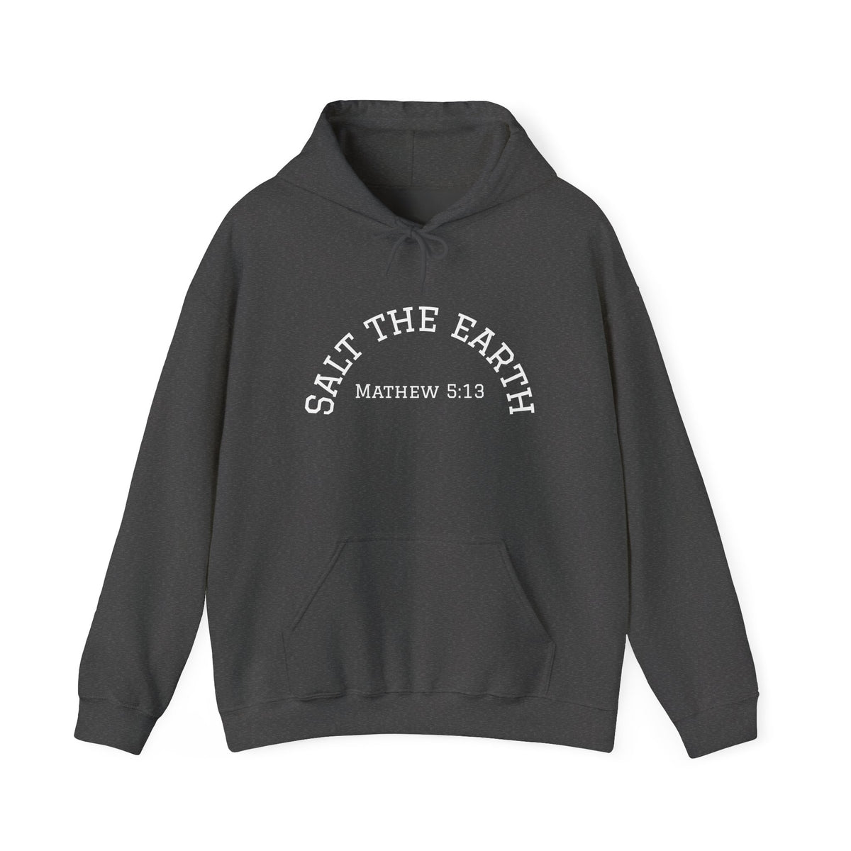 Salt the Earth Hoodie — "Salt the Earth" Matthew 5:13 Christian Graphic Pullover