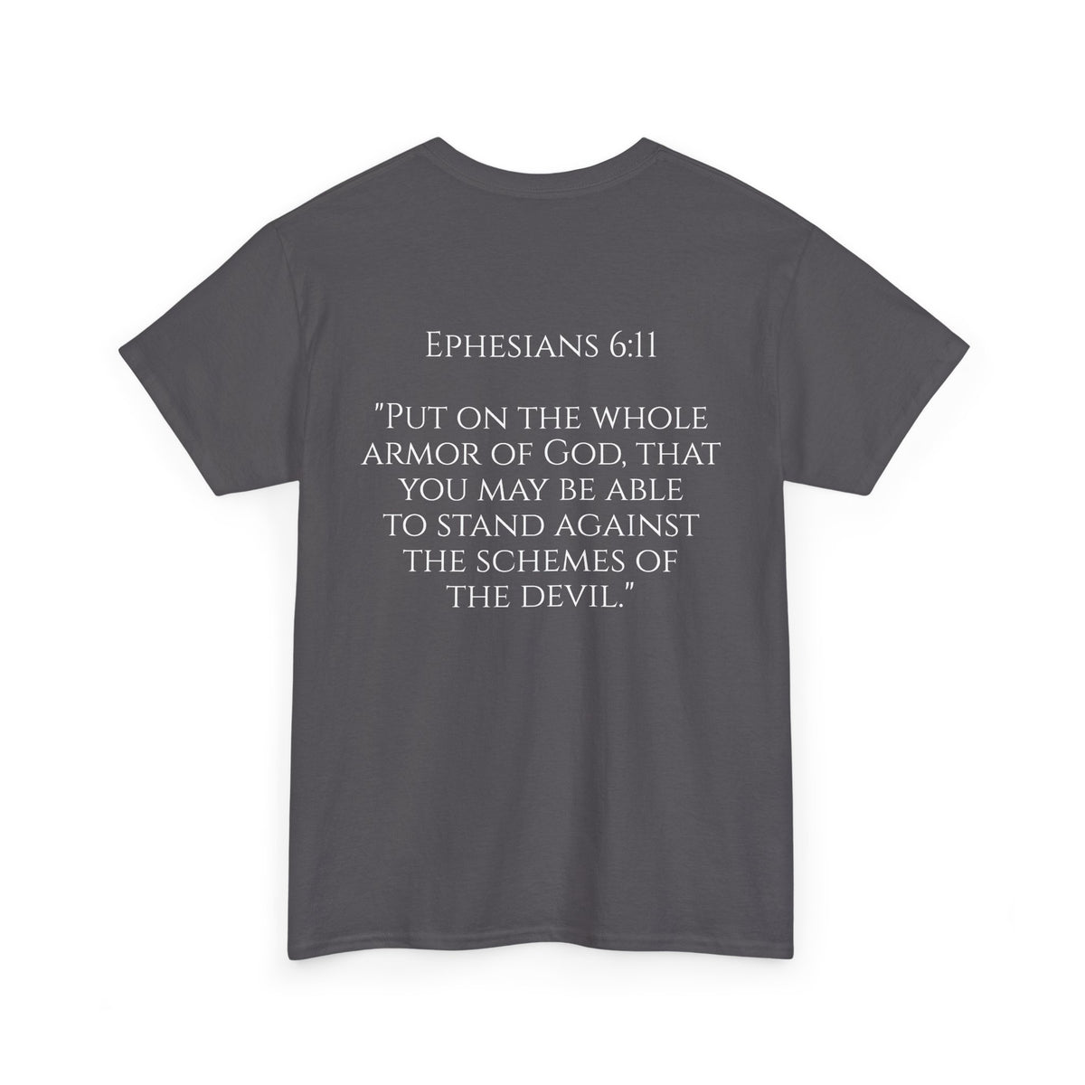 "Light Defeats Darkness" October Holliday Line edition T-Shirt — "Darkness Appeared He Need It Not" Graphic Tee (Ephesians 6:11)