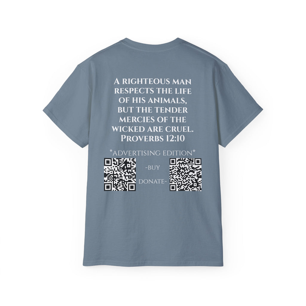 Jesus Follower Cat Lover ad edition T-Shirt — Proverbs 12:10 cat cafe Faith Tee