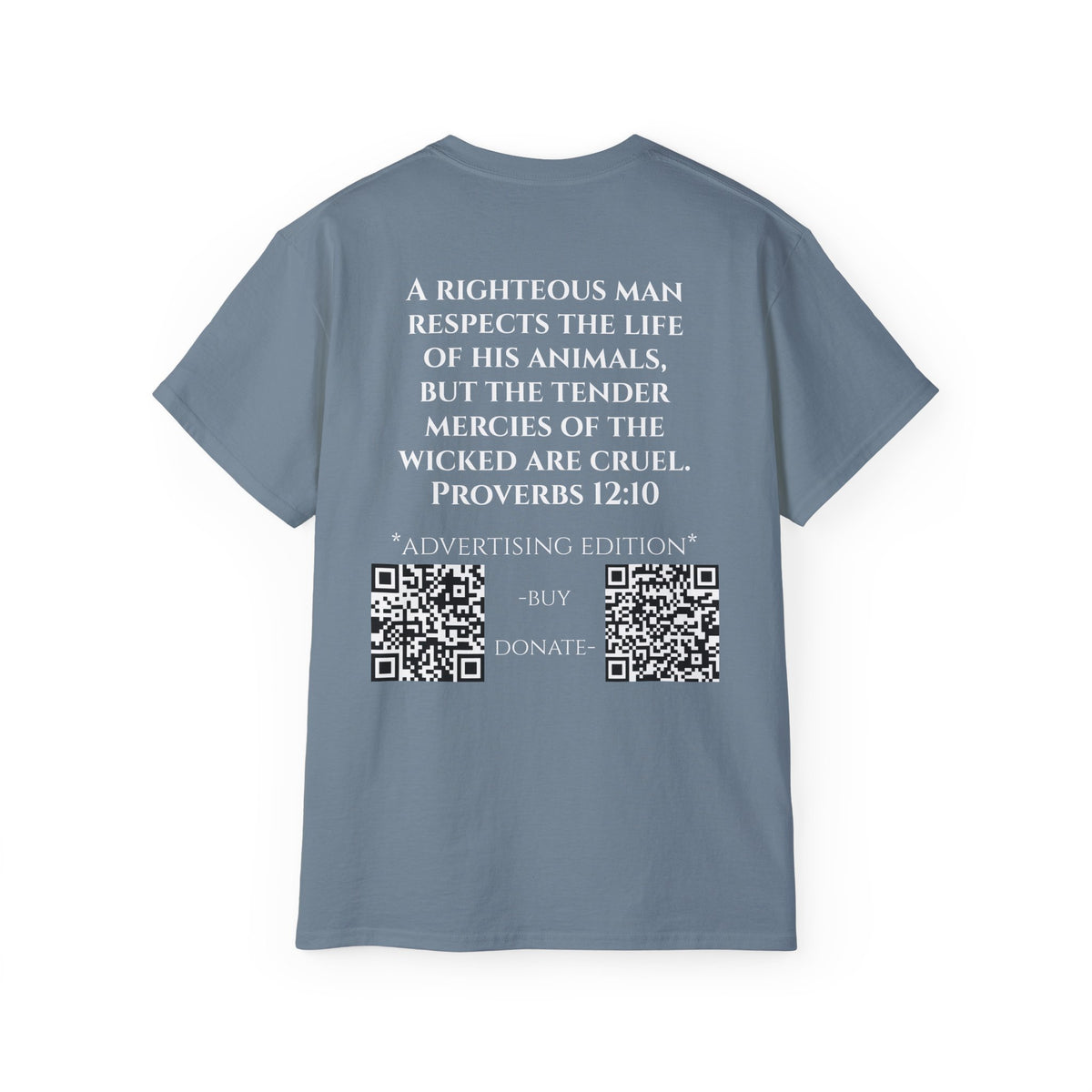 Jesus Follower Cat Lover ad edition T-Shirt — Proverbs 12:10 cat cafe Faith Tee