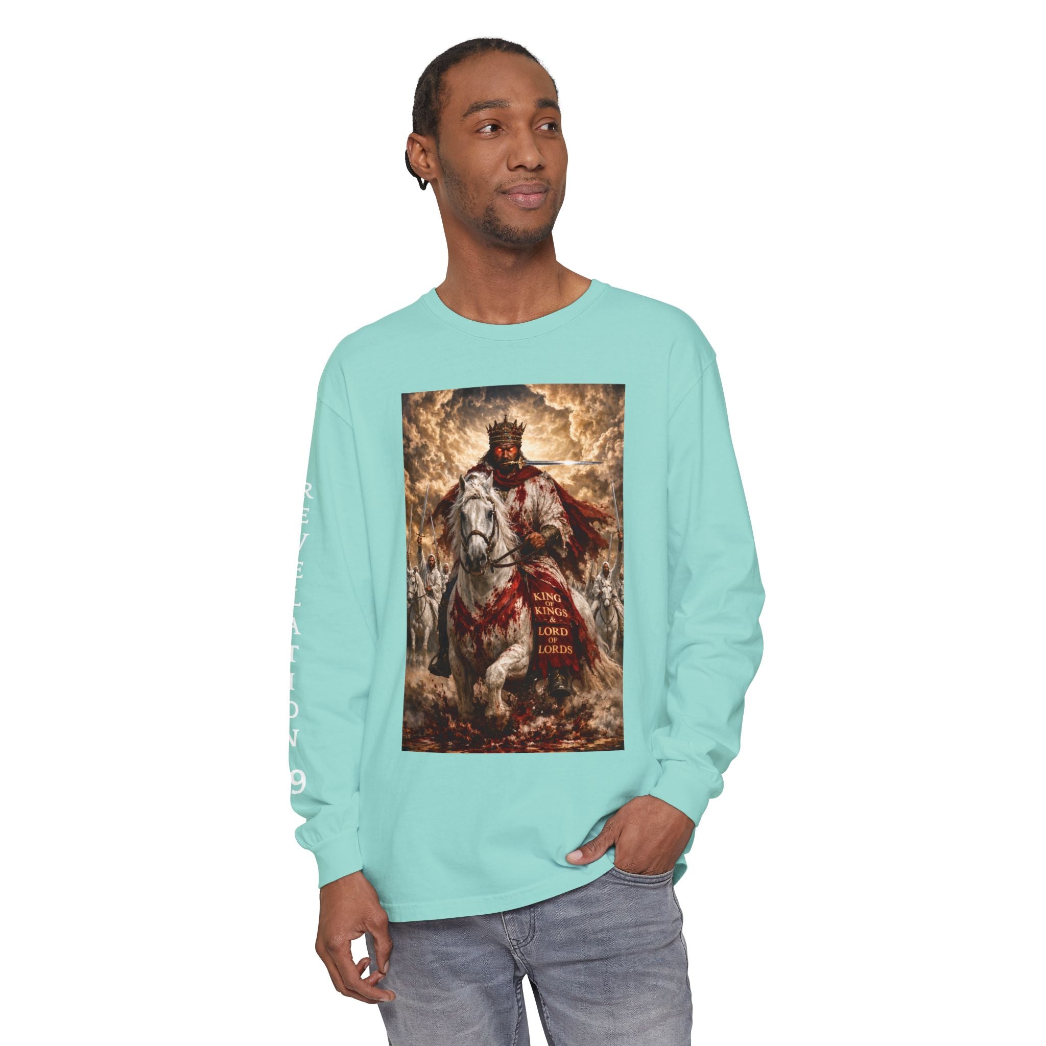 Jesus Is Lord Long Sleeve Tee — Regal Christian Warrior Graphic Shirt