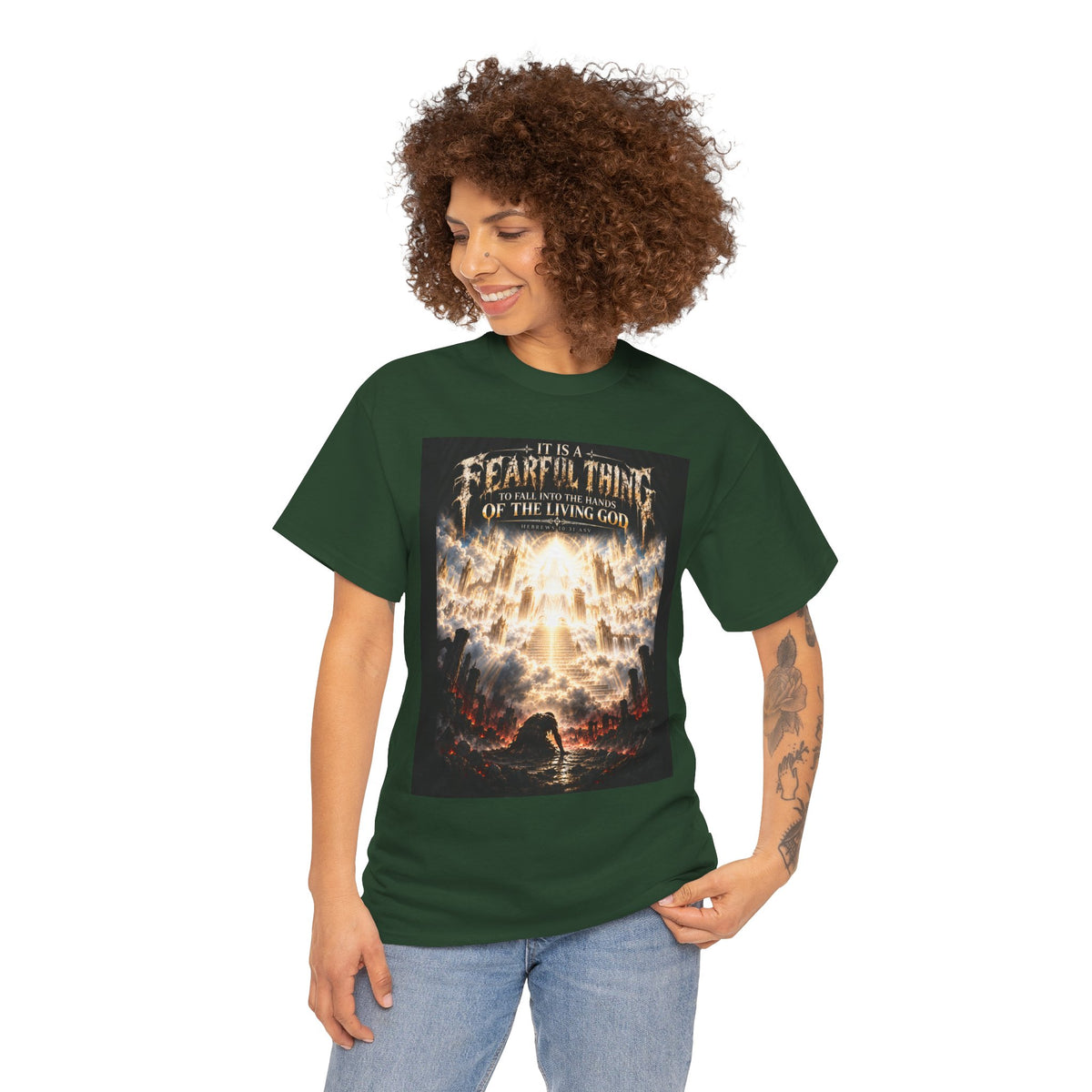 Fear of the Living God T-Shirt – ‘Be Wise Fear Yahweh’ Scripture Tee (Prov 9:10)