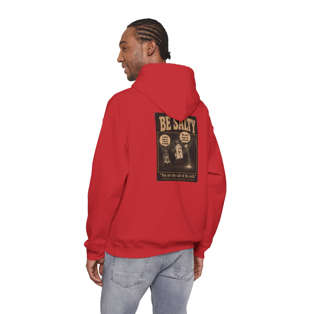 Salt the Earth Hoodie — "Salt the Earth" Matthew 5:13 Christian Graphic Pullover