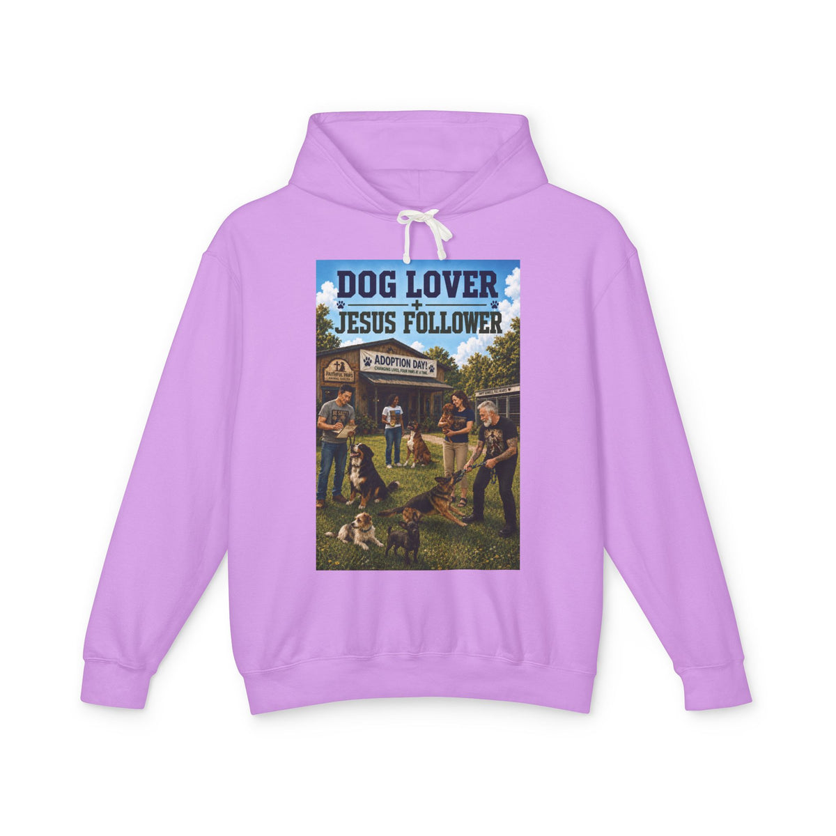 Dog Lover Jesus Follower Hoodie — Proverbs 12:10 Christian Pet Rescue Sweatshirt