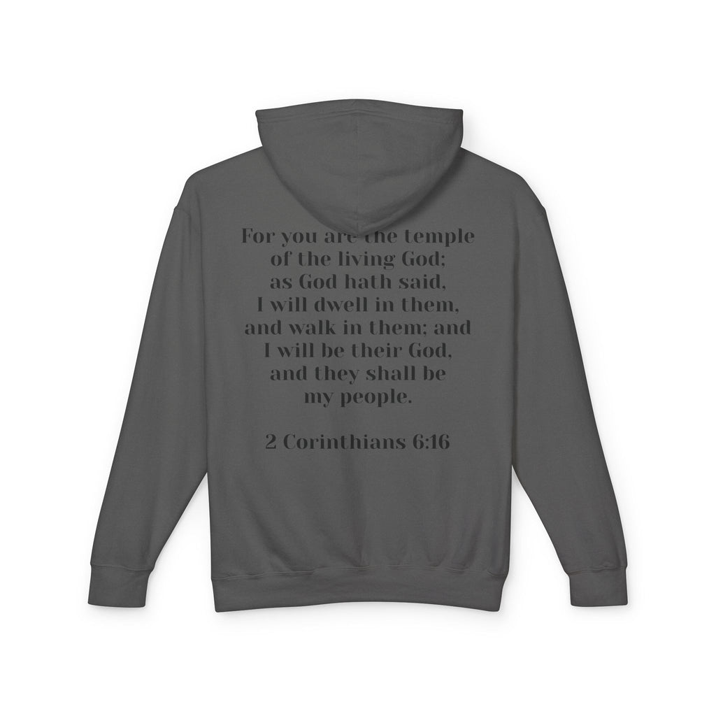 Christian 'Then & Now' Hoodie — 2 Corinthians 6:16 Temple of the Living God Sweatshirt