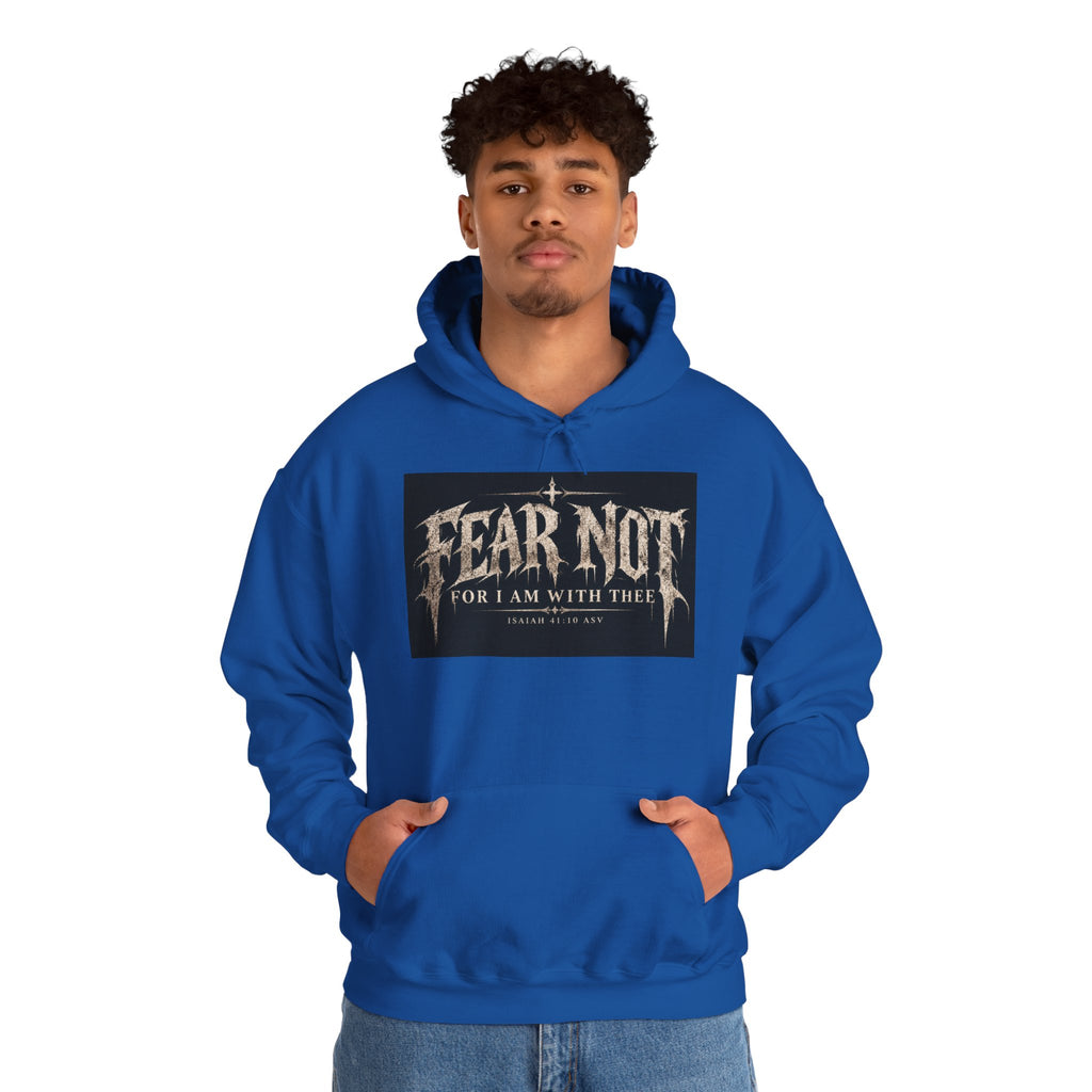 Fear Not Hoodie Holiday October edition — Christian Cross Graphic Hooded Sweatshirt