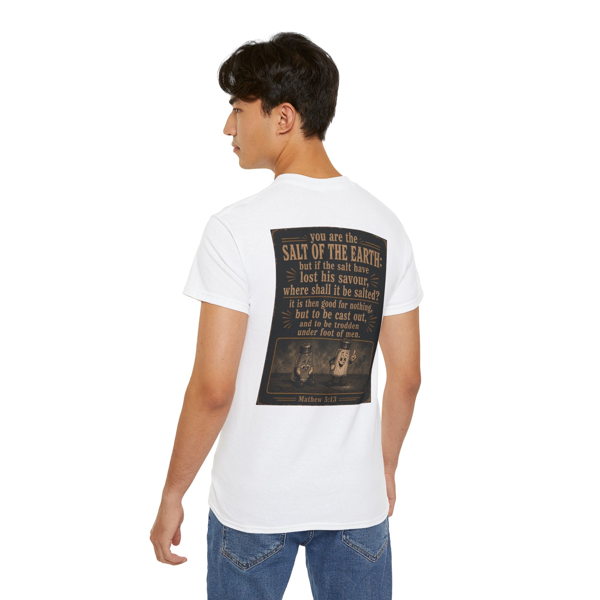 Salty T-Shirt Christian Core Logo — 'You Are the Salt of the Earth' Christian Vintage Tee