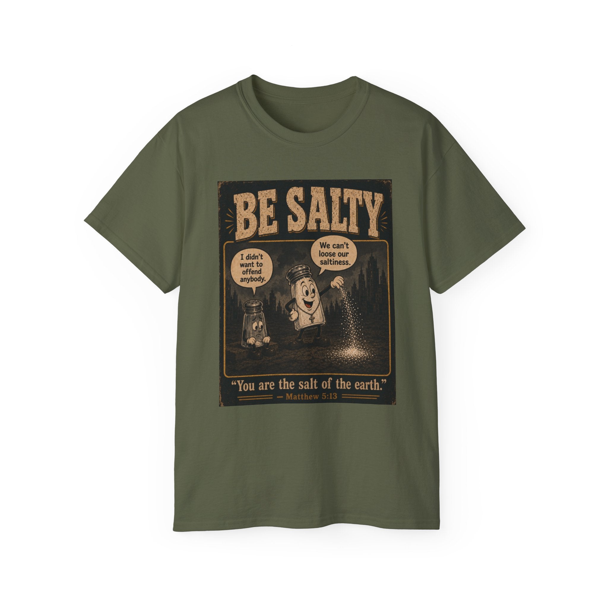 Be Salty T-Shirt — 'You Are the Salt of the Earth' Christian Vintage Tee
