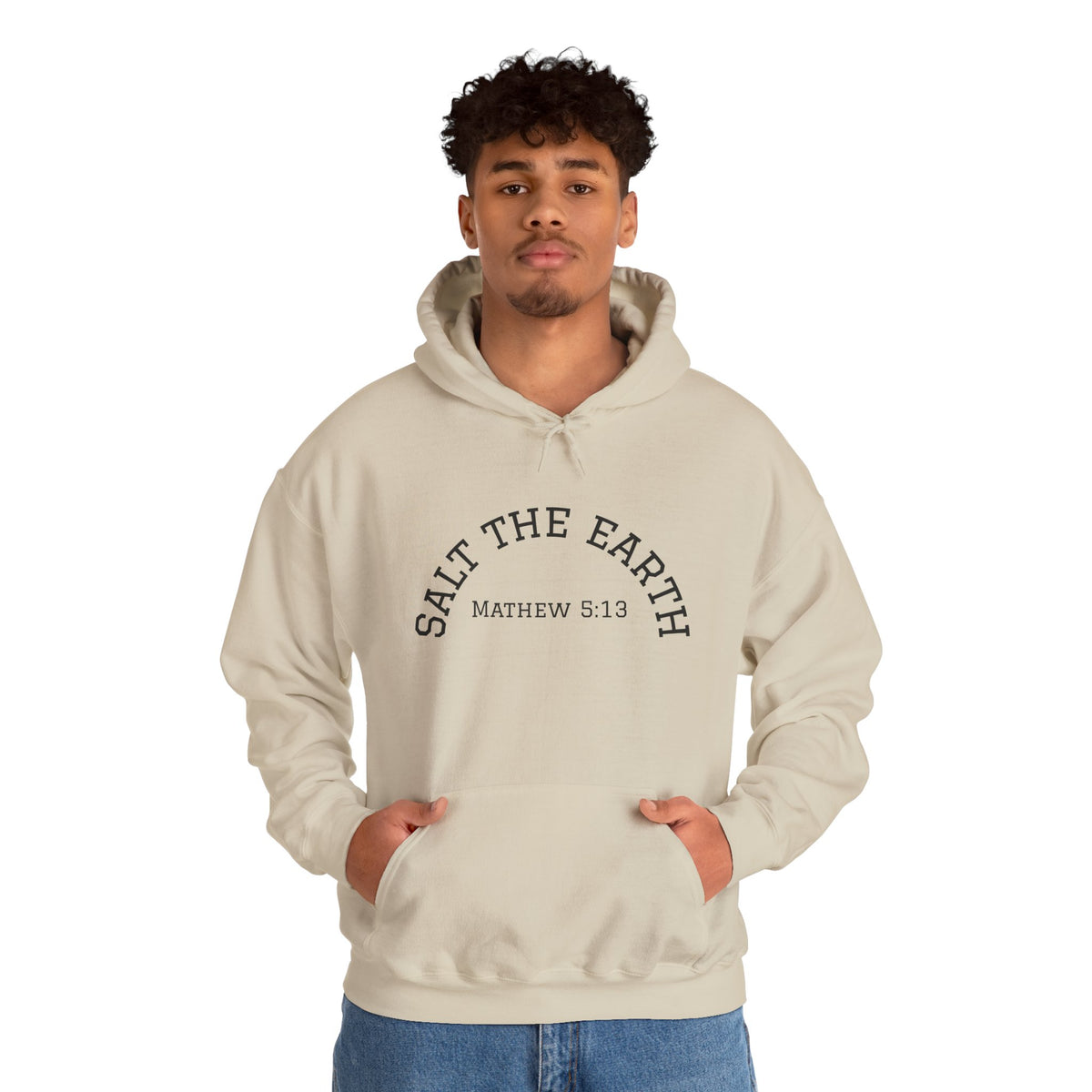 Salt the Earth Hoodie — "Salt the Earth" Matthew 5:13 Christian Graphic Pullover