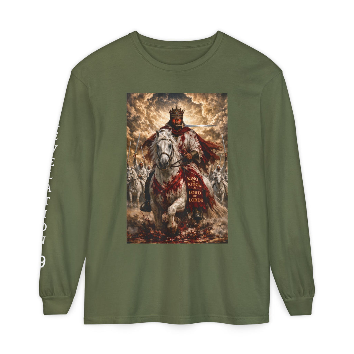 Jesus Is Lord Long Sleeve Tee — Regal Christian Warrior Graphic Shirt