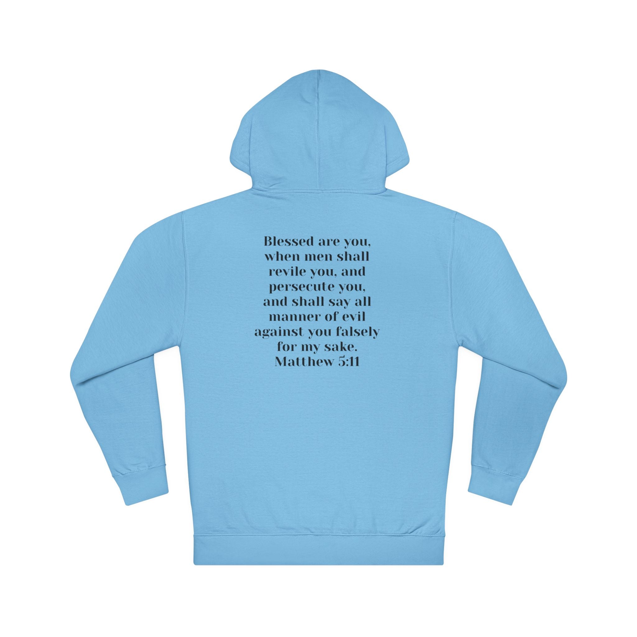 Christian Hoodie "Cult of the Nazarene" — Acts 24:5, Matthew 5:11 Verse Pullover multiple colors