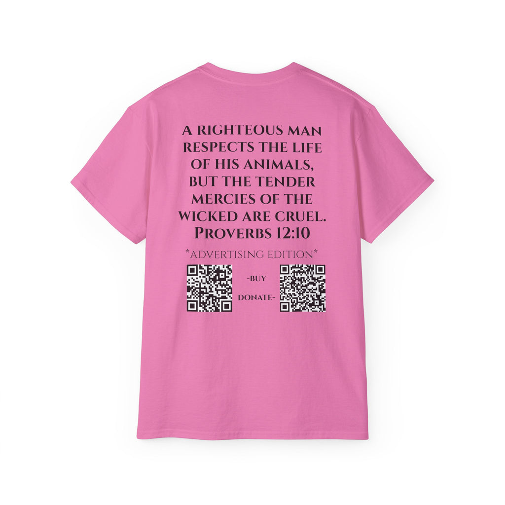 Jesus Follower Cat Lover ad edition T-Shirt — Proverbs 12:10 cat cafe Faith Tee
