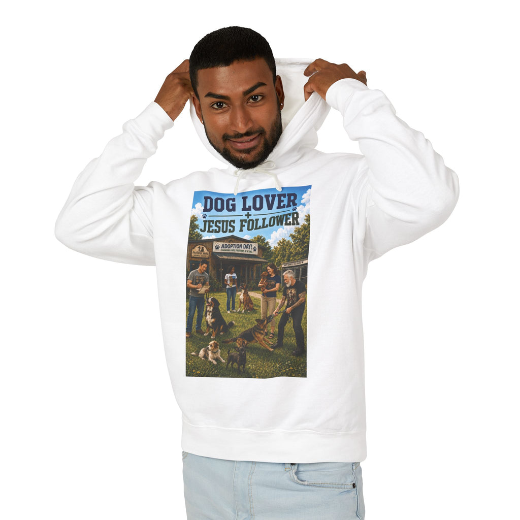 "Ad version" Dog Lover Hoodie — Proverbs 12:10 Christian Pet Sweatshirt