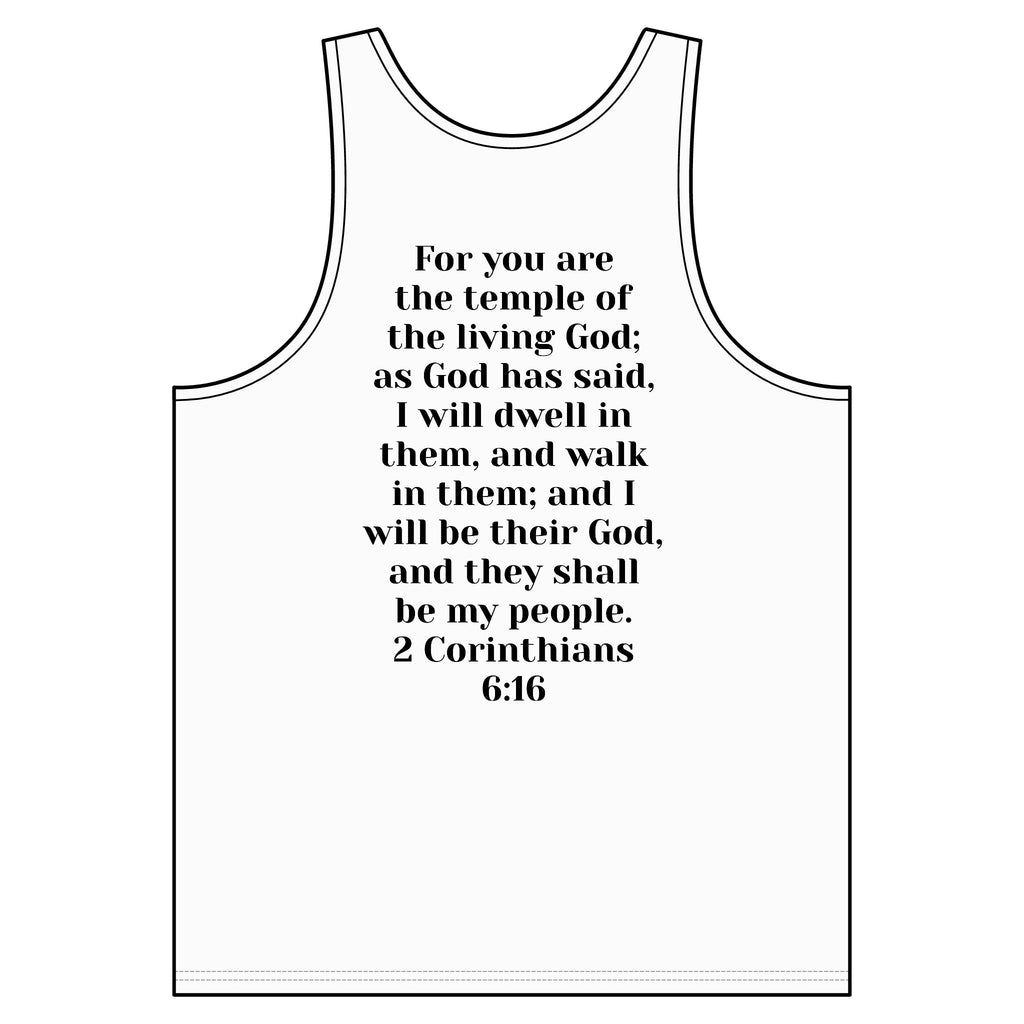 Christian 'Then & Now' Photo Tank — 2 Corinthians 6:16 Faith Graphic Tank Top