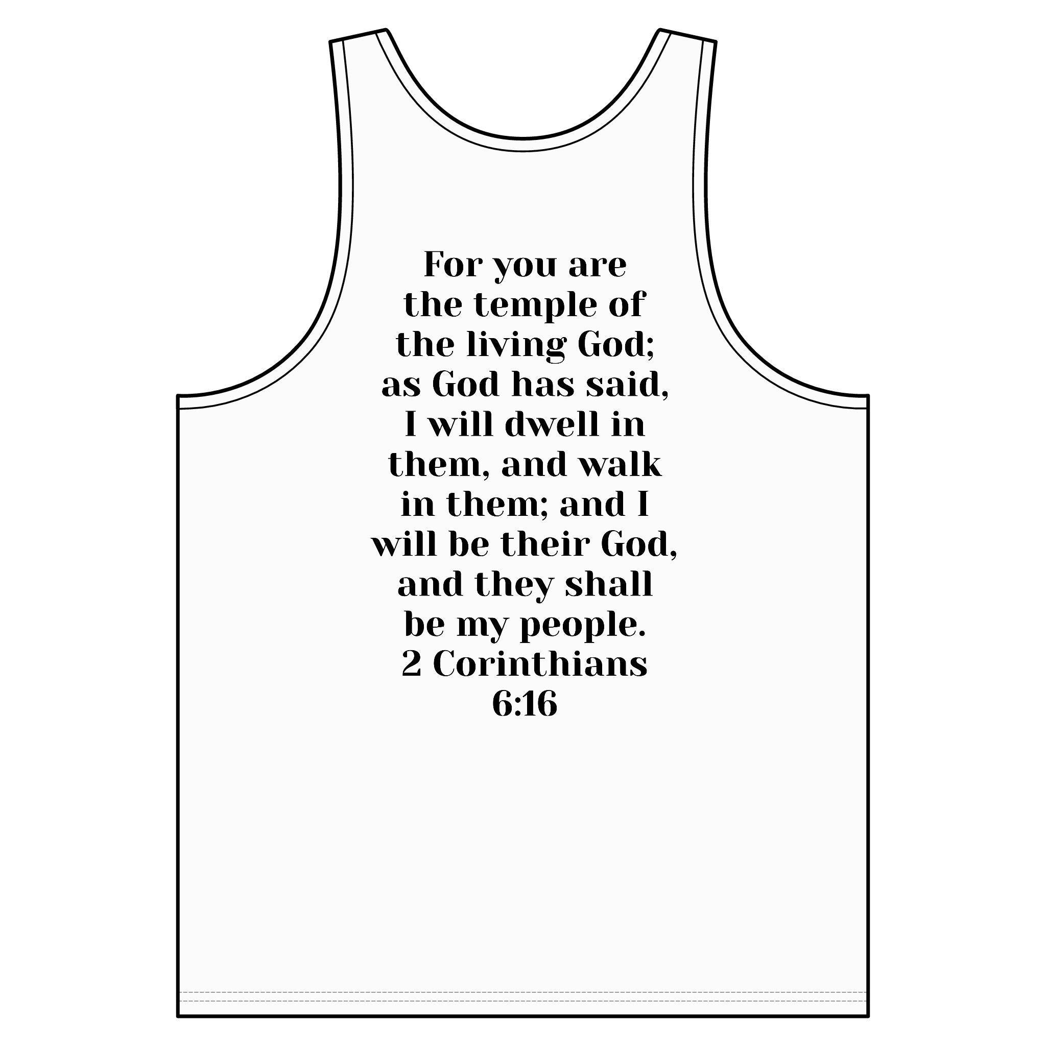 Christian 'Then & Now' Photo Tank — 2 Corinthians 6:16 Faith Graphic Tank Top