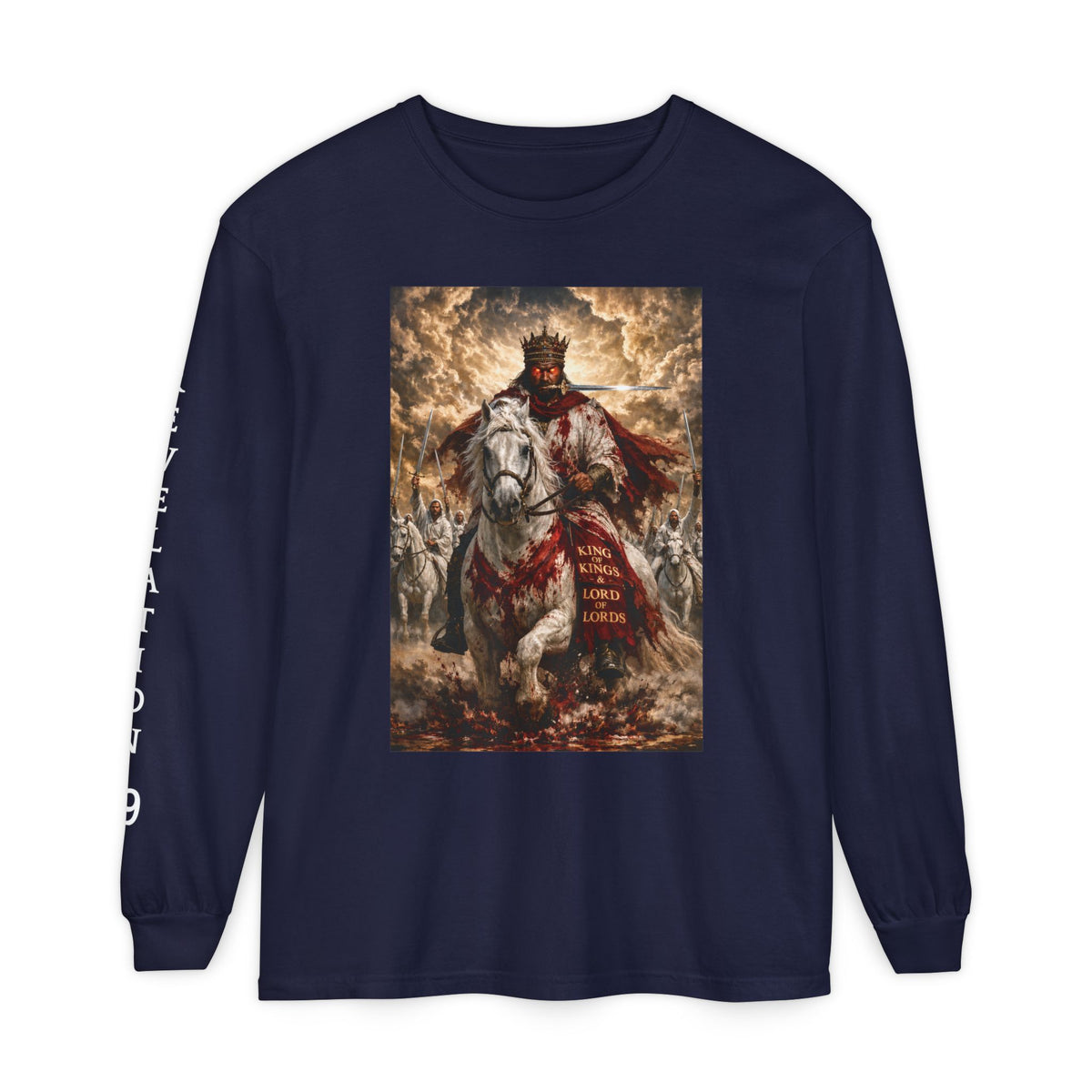 Jesus Is Lord Long Sleeve Tee — Regal Christian Warrior Graphic Shirt
