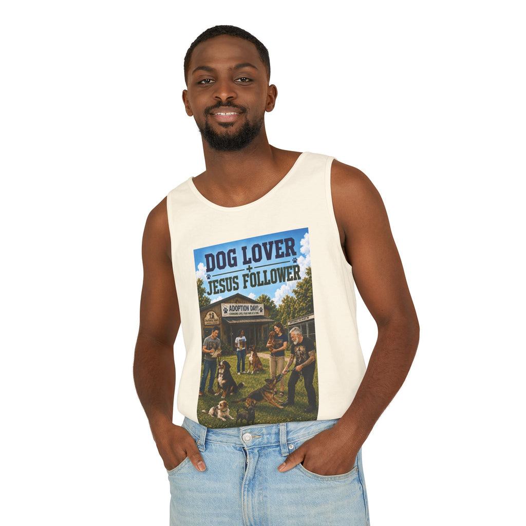 Jesus Follower Dog Lover Tank Top — Christian Pet Lover Graphic Tank
