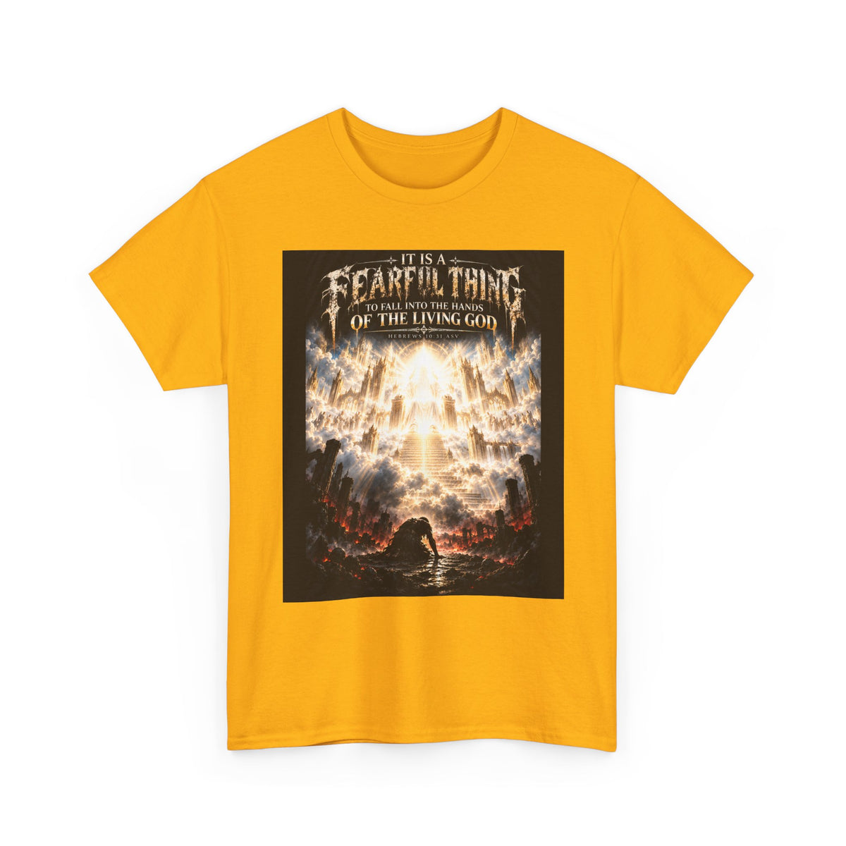Fear of the Living God T-Shirt – ‘Be Wise Fear Yahweh’ Scripture Tee (Prov 9:10)