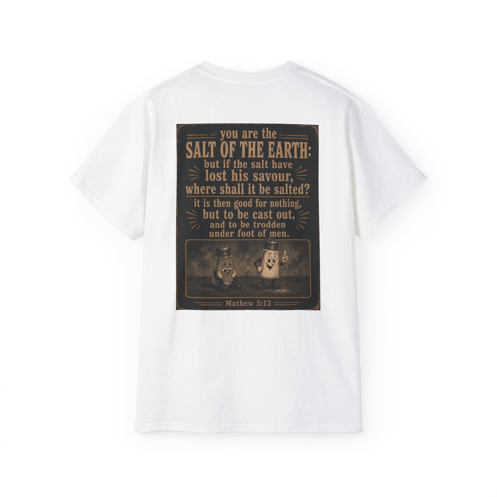 Salty T-Shirt Christian Core Logo — 'You Are the Salt of the Earth' Christian Vintage Tee