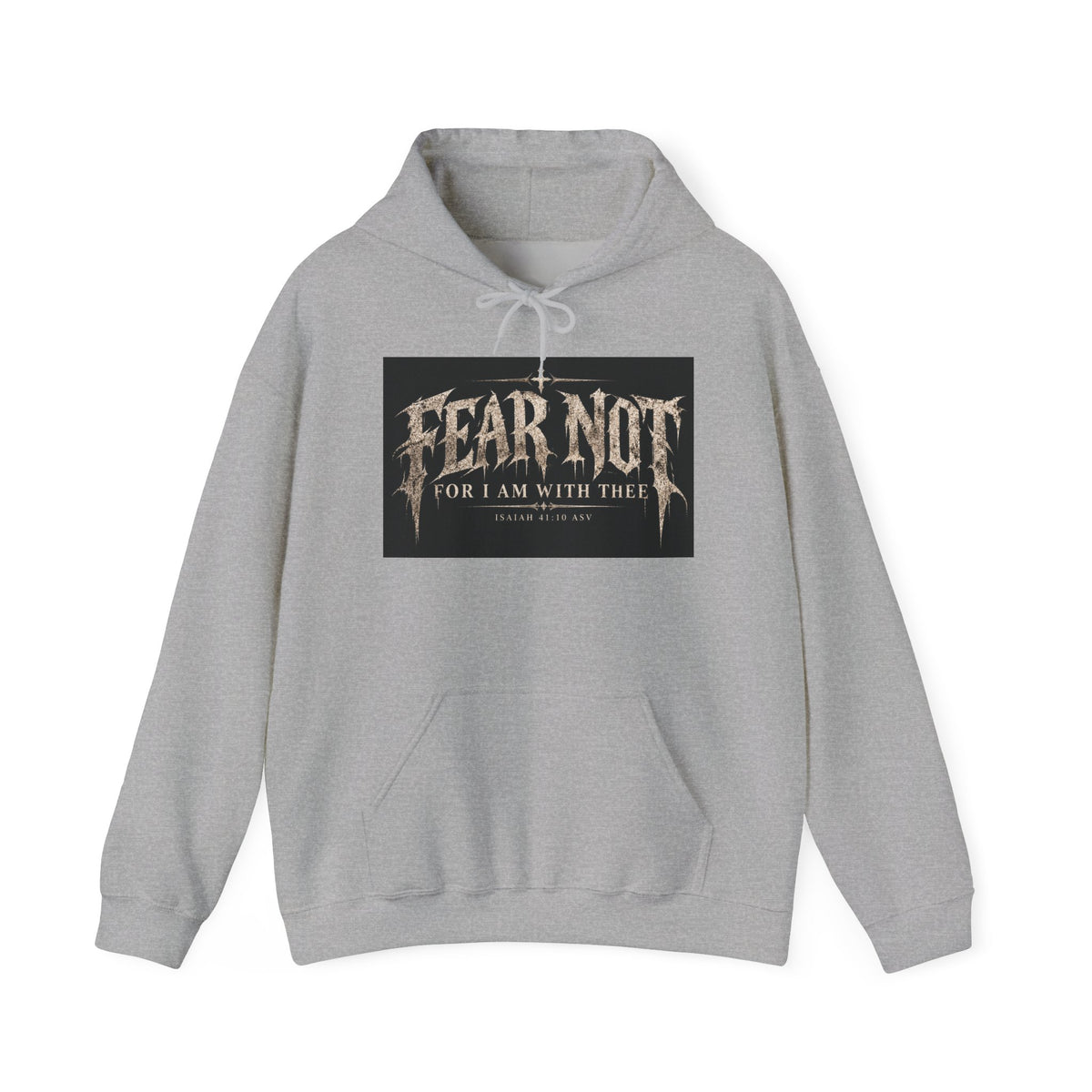 Fear Not Hoodie Holiday October edition — Christian Cross Graphic Hooded Sweatshirt