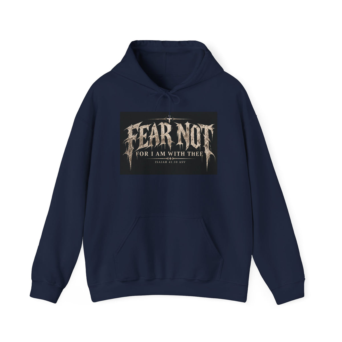Fear Not Hoodie Holiday October edition — Christian Cross Graphic Hooded Sweatshirt