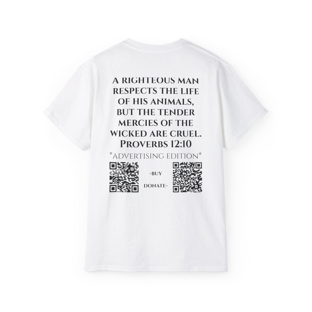 Jesus Follower Cat Lover ad edition T-Shirt — Proverbs 12:10 cat cafe Faith Tee
