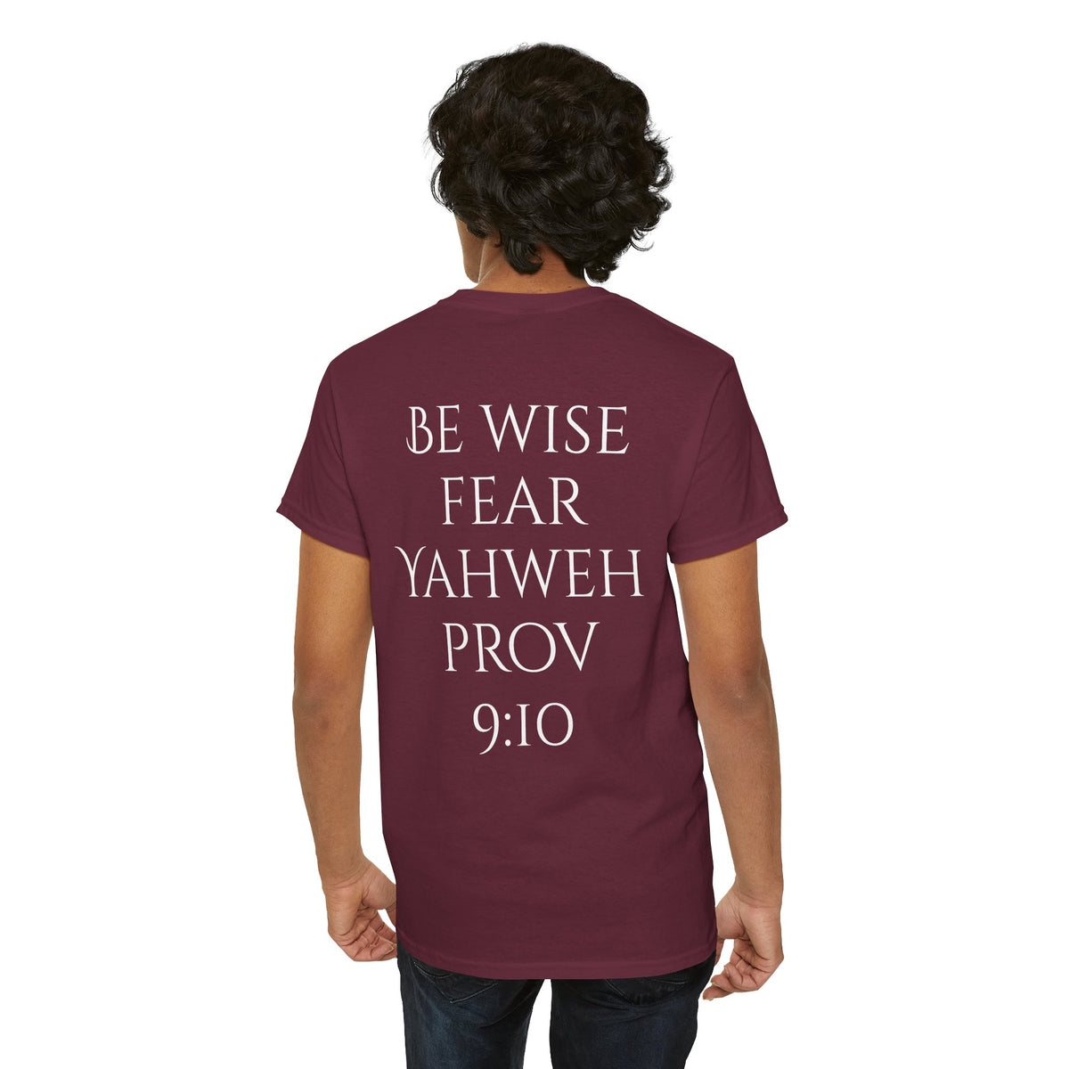 Fear of the Living God T-Shirt – ‘Be Wise Fear Yahweh’ Scripture Tee (Prov 9:10)