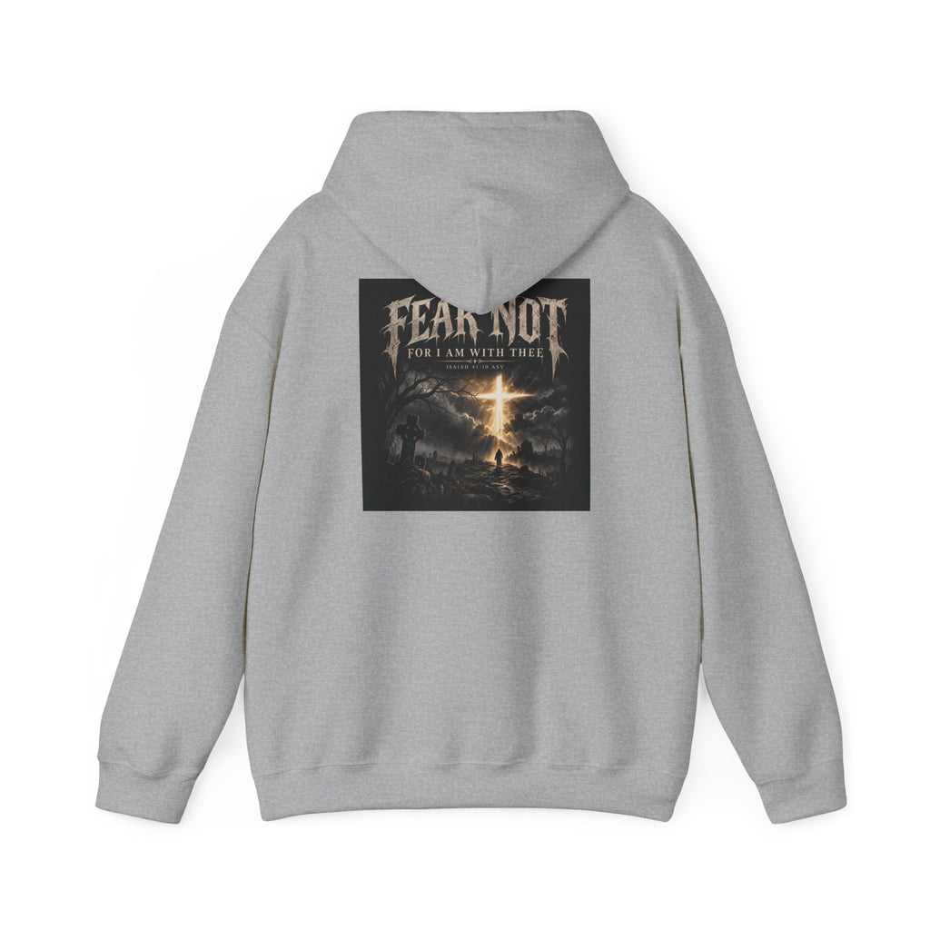 Fear Not Hoodie Holiday October edition — Christian Cross Graphic Hooded Sweatshirt