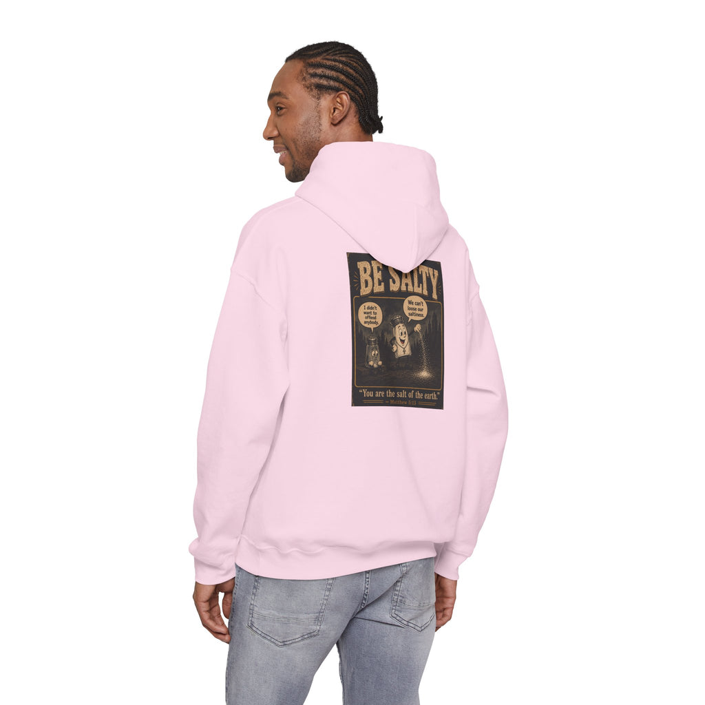 Salt the Earth Hoodie — "Salt the Earth" Matthew 5:13 Christian Graphic Pullover