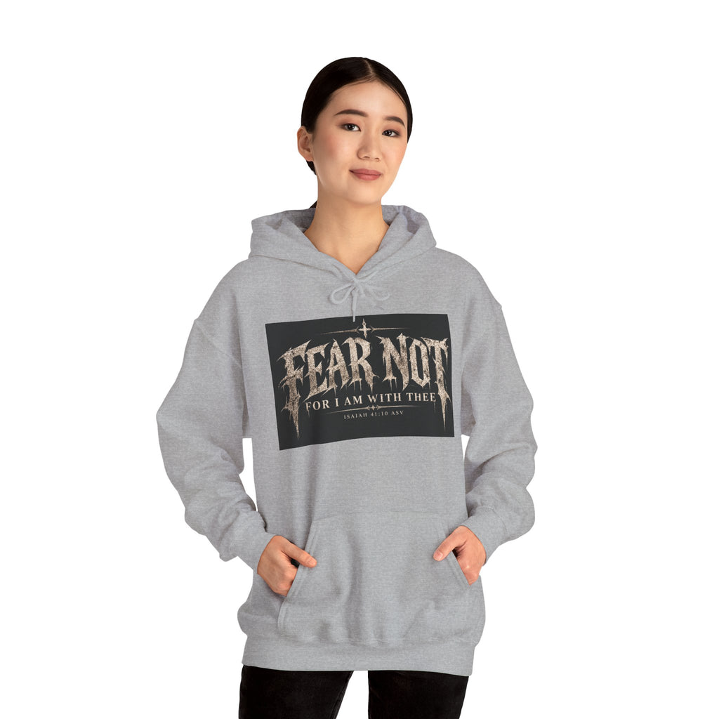 Fear Not Hoodie Holiday October edition — Christian Cross Graphic Hooded Sweatshirt