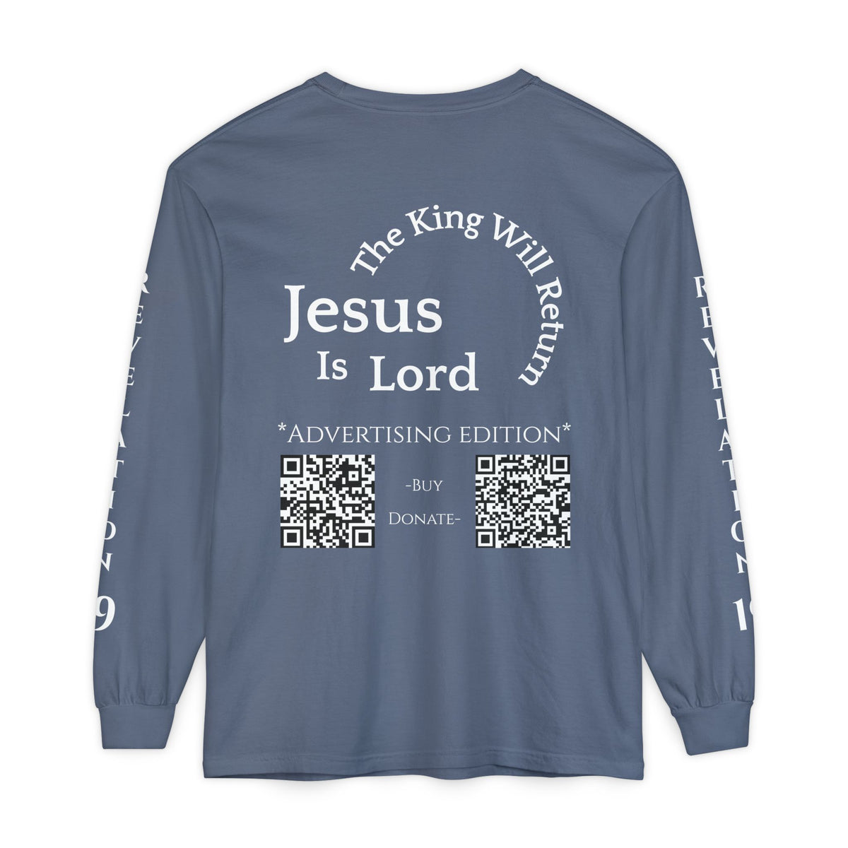 Jesus Is Lord Ad Edition Long Sleeve Tee — Regal Christian Warrior Graphic Shirt