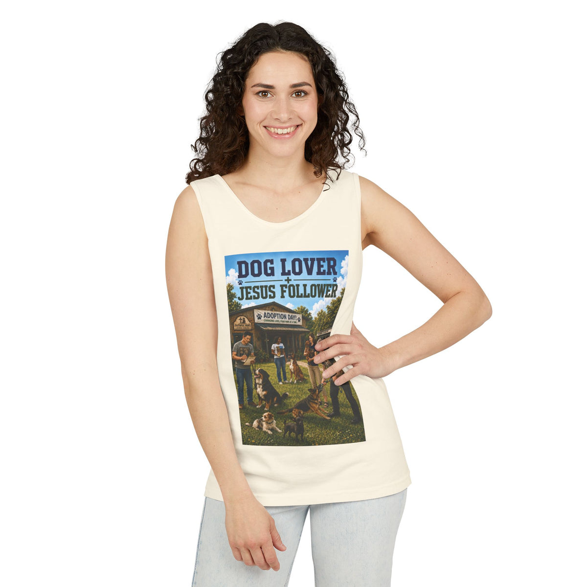 Jesus Follower Dog Lover Tank Top — Christian Pet Lover Graphic Tank