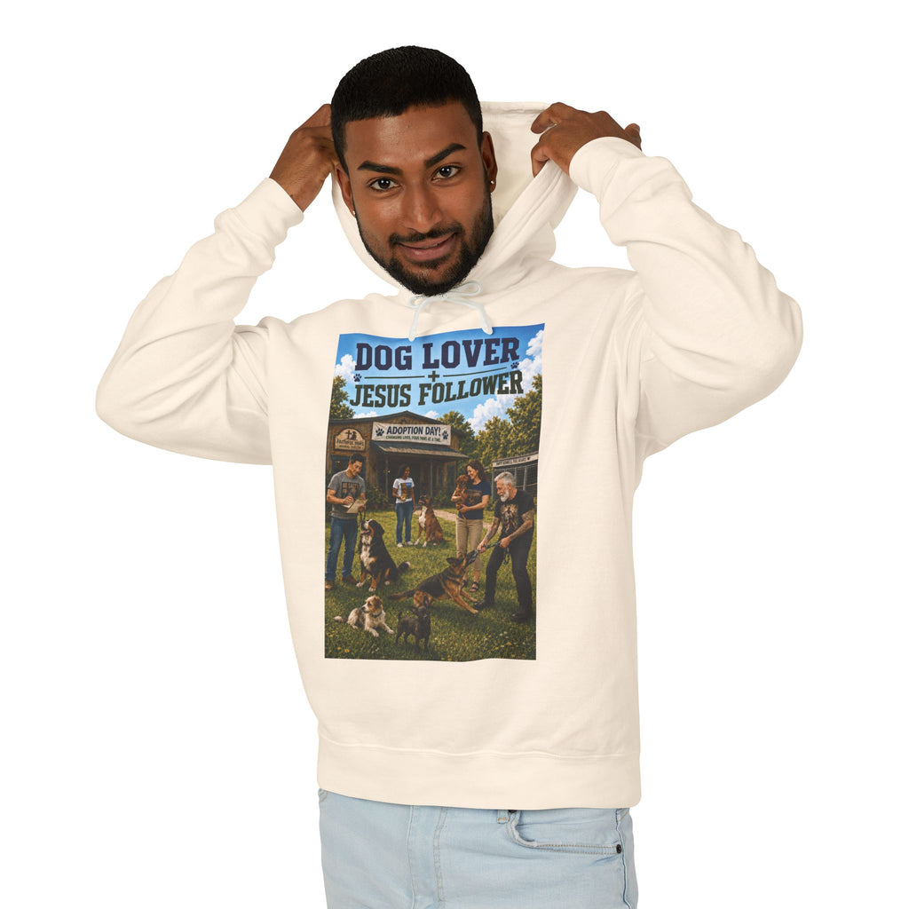 "Ad version" Dog Lover Hoodie — Proverbs 12:10 Christian Pet Sweatshirt