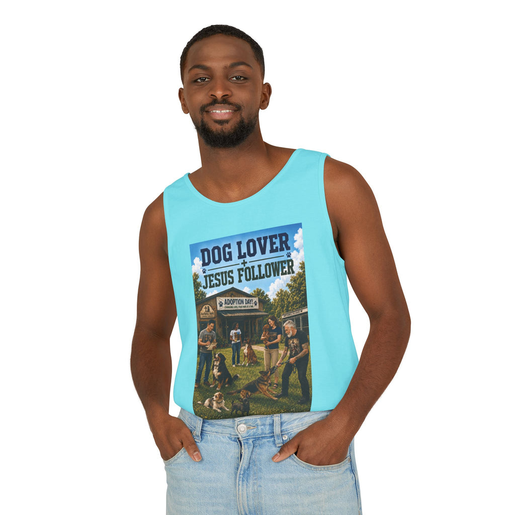 Jesus Follower Dog Lover Tank Top — Christian Pet Lover Graphic Tank