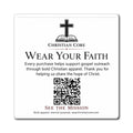 Christian Core 'Wear Your Faith' Square Magnet — Inspirational Gospel Outreach Refrigerator Magnet