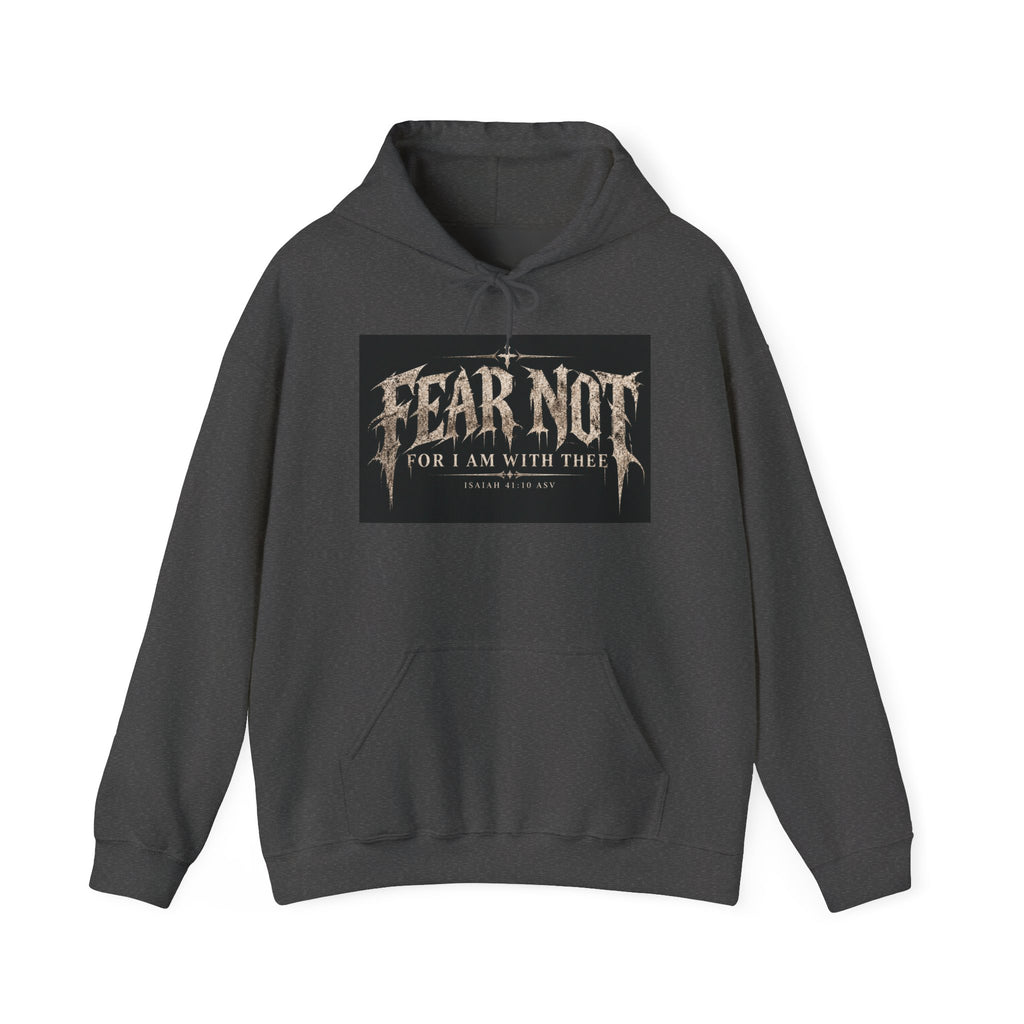 Fear Not Hoodie Holiday October edition — Christian Cross Graphic Hooded Sweatshirt
