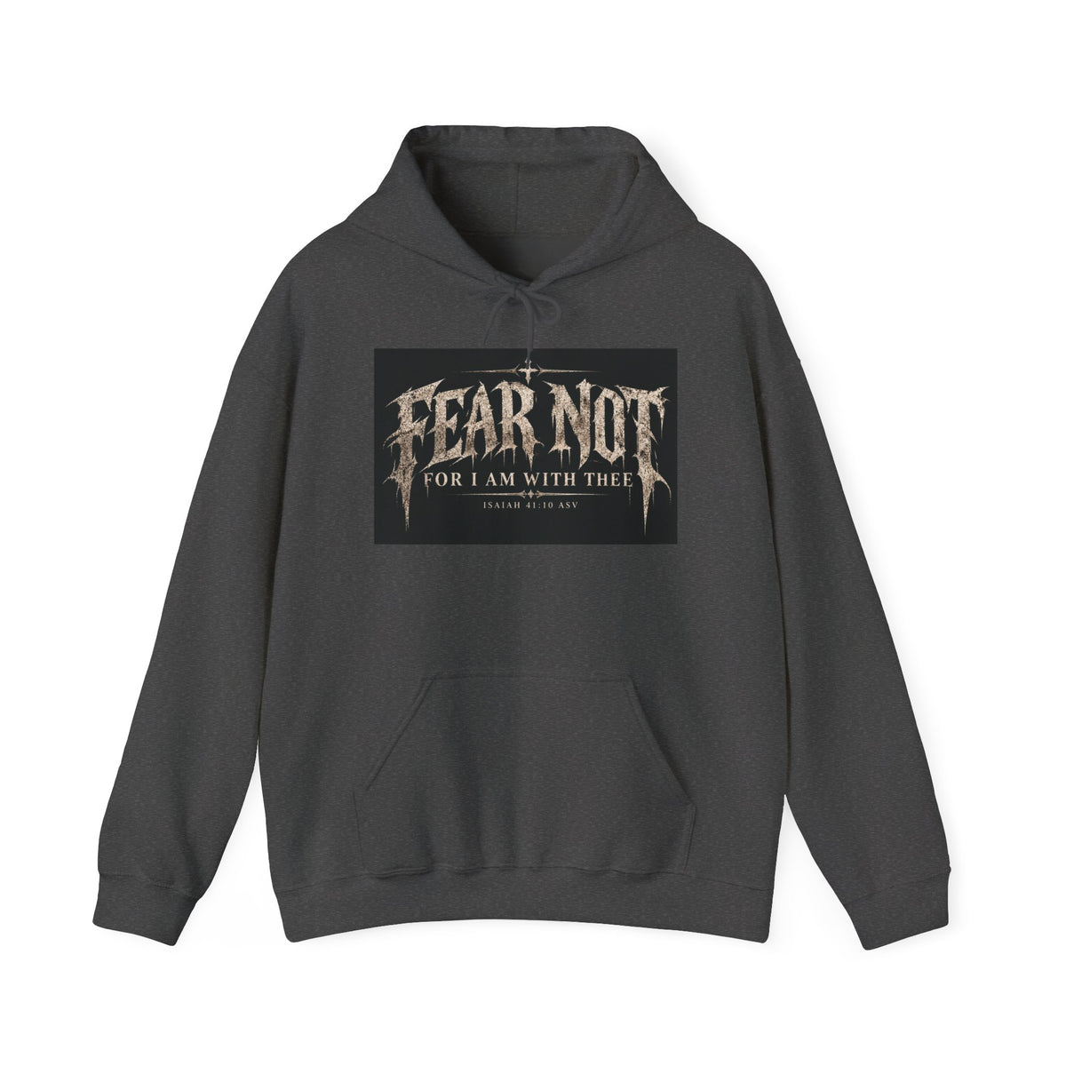 Fear Not Hoodie Holiday October edition — Christian Cross Graphic Hooded Sweatshirt