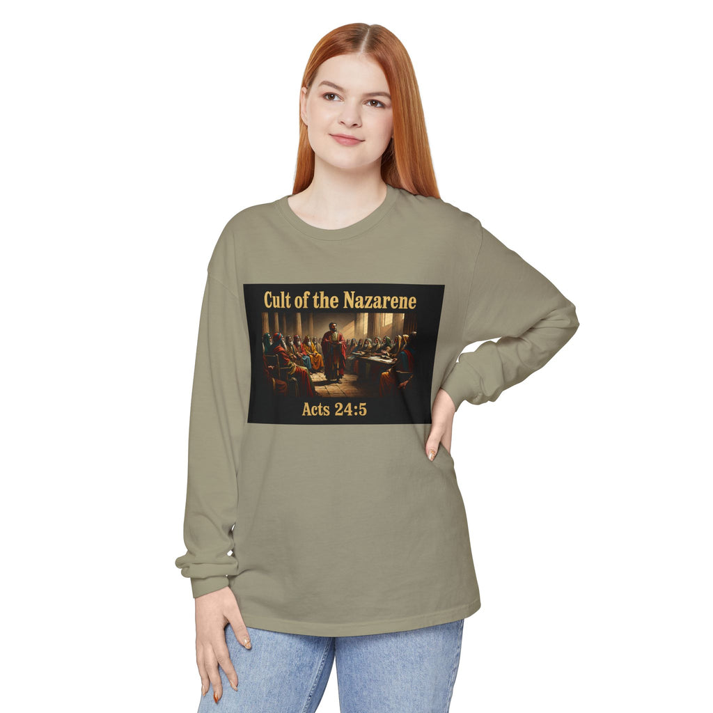 Acts 24:5 cult of the nazarene Scripture long sleeve Tee