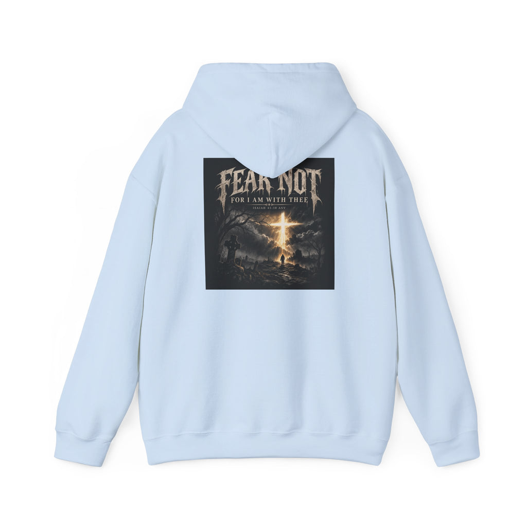 Fear Not Hoodie Holiday October edition — Christian Cross Graphic Hooded Sweatshirt