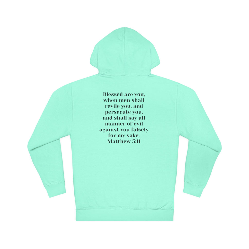 Christian Hoodie "Cult of the Nazarene" — Acts 24:5, Matthew 5:11 Verse Pullover multiple colors