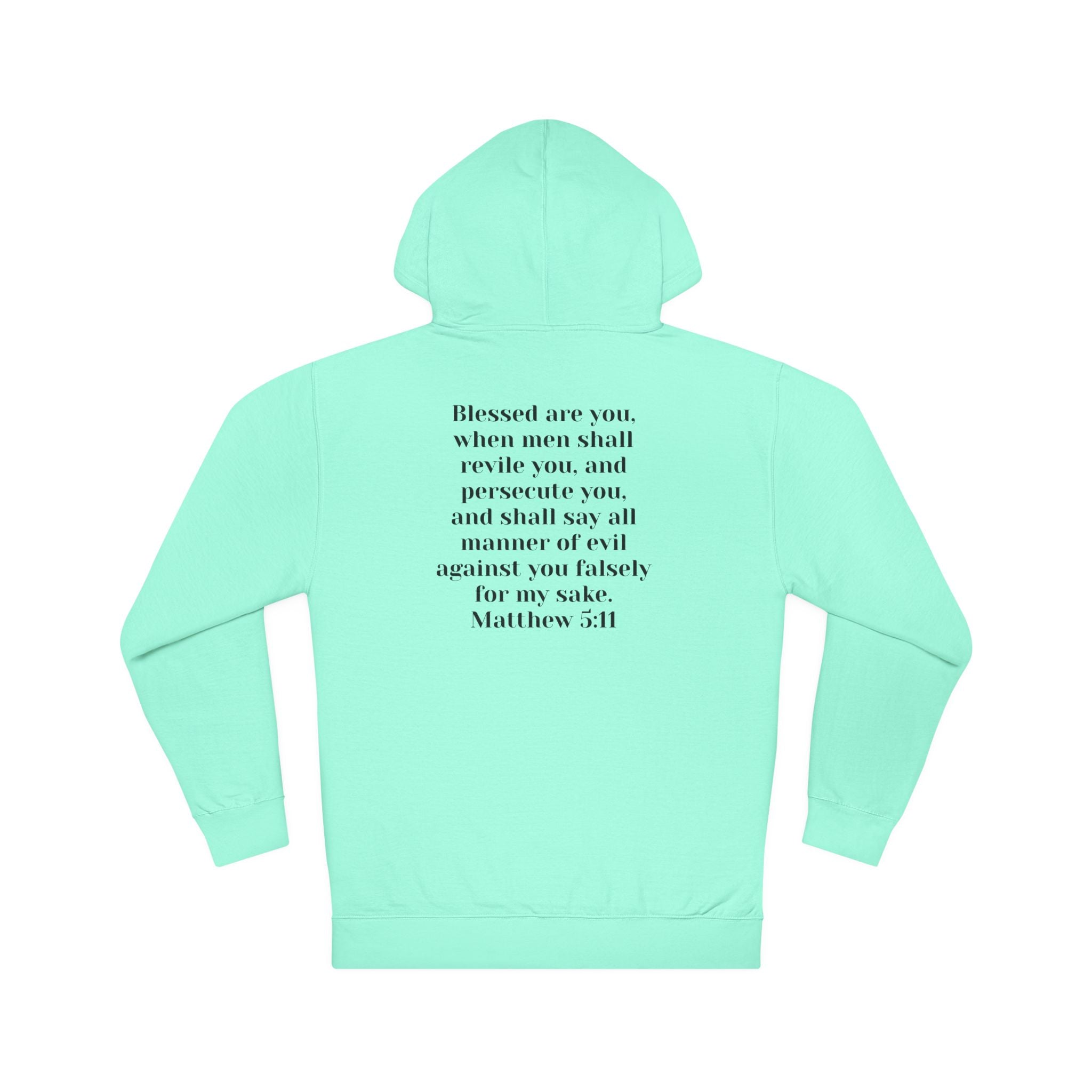 Christian Hoodie "Cult of the Nazarene" — Acts 24:5, Matthew 5:11 Verse Pullover multiple colors