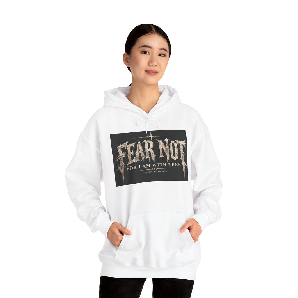 Fear Not Hoodie Holiday October edition — Christian Cross Graphic Hooded Sweatshirt